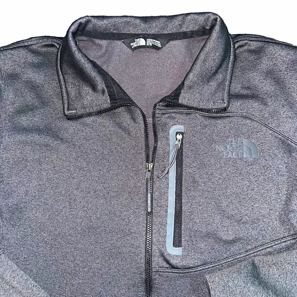 The North Face Apex Bionic Jacket Mens Medium Gray Fleece Lined Softshell M